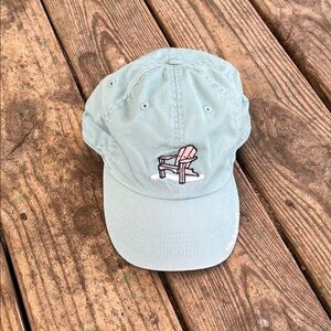 Life Is Good Turquoise Baseball Cap with Cream Logo